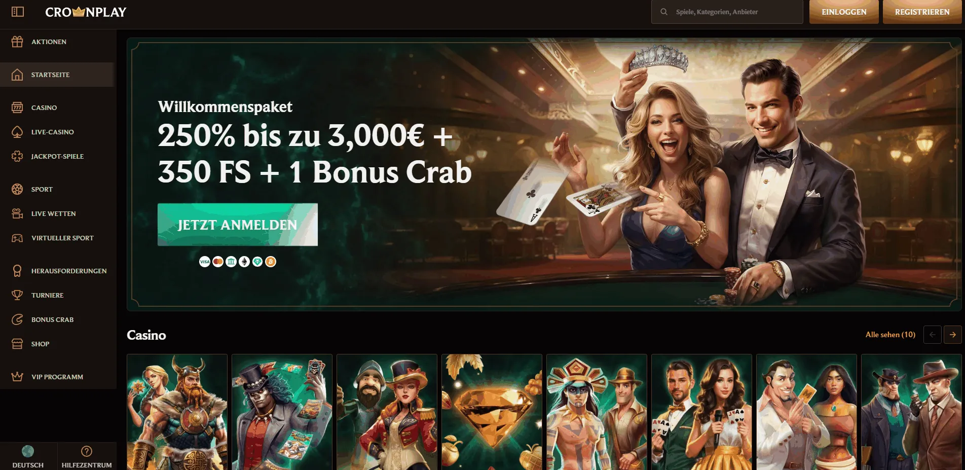 CrownPlay Sportwetten Bonus